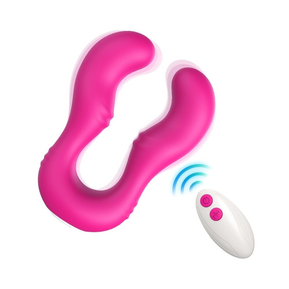 ARMONY - VIBRATEUR SERAPH DOUBLE TÉLÉCOMMANDE FUCHSIA