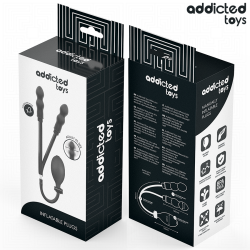 ADDICTED TOYS - PLUG ANAL DUPLO INFLÁVEL MODELO 1