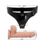 PRETTY LOVE - HARNESS-HOSE UNIVERSAL-HARNESS MIT DILDO JERRY 21.8 CM NATUR