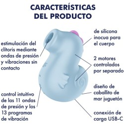 SATISFYER - SEA PONY VIBRATOR & AIR PULSE STIMULATOR