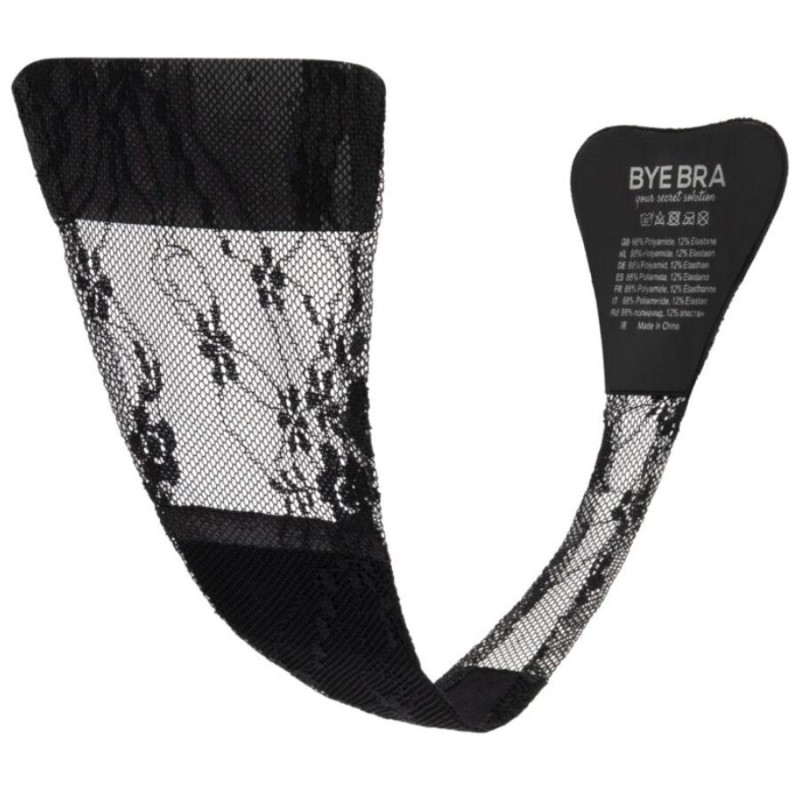 BYE-BRA - ADHESIVE THONG LACE BLACK ONE SIZE