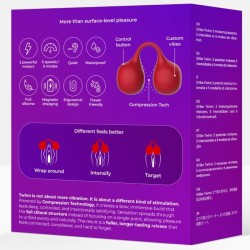 SNAIL VIBE - TWINN VIBRADOR DE DEDO CHERRY