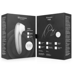 WOMANIZER - STIMOLATORE CLITORIDEO PRO VIBRANTE, COLORE ARGENTO E GRIGIO