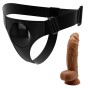 PRETTY LOVE - IMBRAGATURA SLIP UNIVERSALE IMBRAGATURA CON DILDO MICHEAL 20 CM NERO