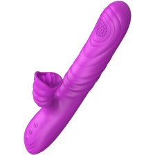 ARMONY - ANGELIA VIBRATOR MULTIFUNCTION WITH STIMULATING TONGUE HEAT EFFECT PURPLE