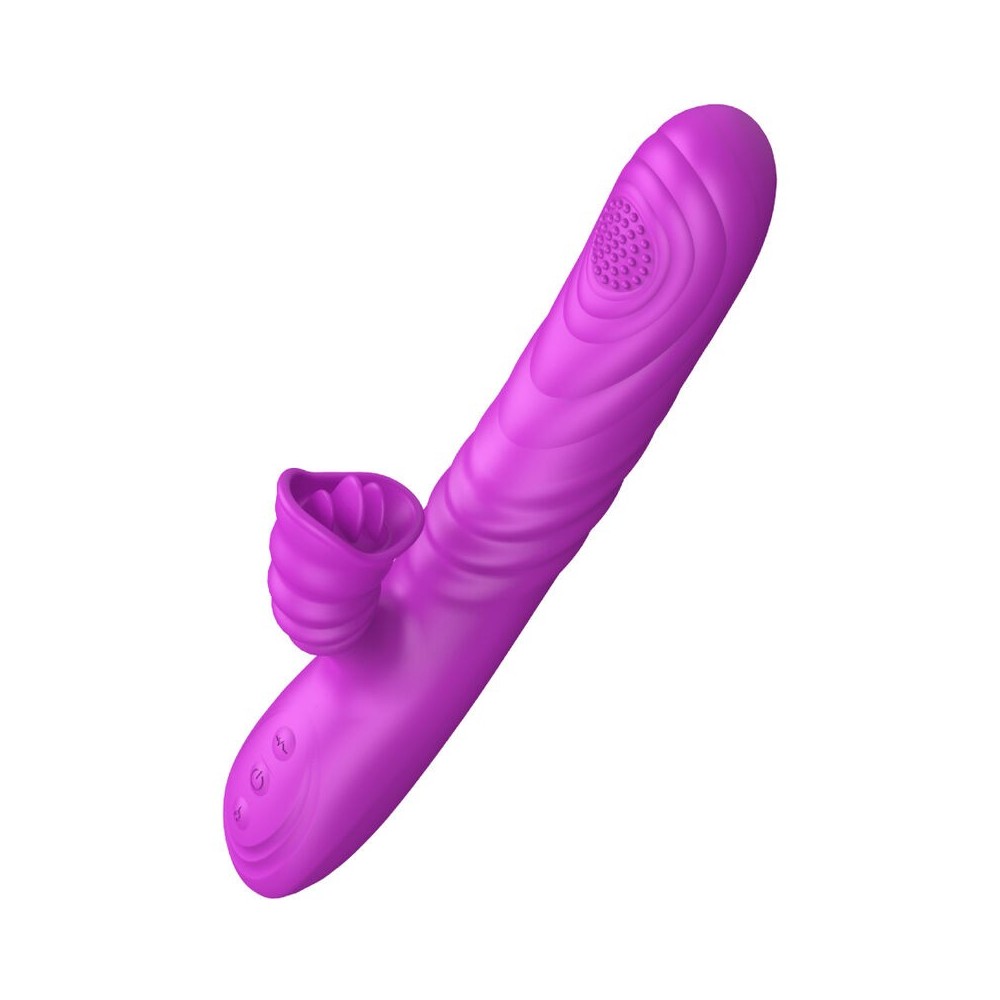 ARMONY - ANGELIA VIBRATOR MULTIFUNCTION WITH STIMULATING TONGUE HEAT EFFECT PURPLE