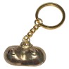 DIABLO PICANTE - PORTE-CLÉS EN MÉTAL DORÉ AVEC SEINS