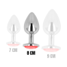 OHMAMA - ANAL PLUG METAL RED 8 CM