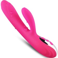 ARMONY - VIBRATEUR & STIMULATEUR FLEXIBLE EFFET CHALEUR FUCHSIA