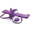 FANTASY FOR HER - HARNAIS PAPILLON SPOT G AVEC VIBRATEUR, RECHARGEABLE ET TÉLÉCOMMANDE VIOLET