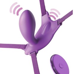 FANTASY FOR HER - PETTORINA A FARFALLA PUNTO G CON VIBRATORE, RICARICABILE E TELECOMANDO VIOLA