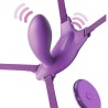 FANTASY FOR HER - PETTORINA A FARFALLA PUNTO G CON VIBRATORE, RICARICABILE E TELECOMANDO VIOLA