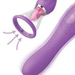 FANTASY FOR HER - TUBO DI ASPIRAZIONE MASSIMO PIACERE CON LINGUA STIMOLANTE VIOLA