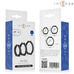 INTENSE - PETER ENSEMBLE DE 3 ANNEAUX PÉNIS MODÈLE 9