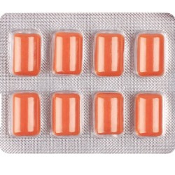 WUG MULTIVIT - GOMME À MÂCHER MULTIVITAMINES FONCTIONNELLES, SAVEUR TROPICALE, PLAQUETTE DE 8 PIÈCES