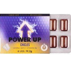 WUG POWER UP – GOMME DA MASTICARE FUNZIONALI AL GUSTO DI CAFFEINA E CAFFÈ MATE, 8 PEZZI
