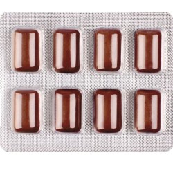 WUG POWER UP – GOMA DE MASCAR FUNCIONAL COM CAFEÍNA E SABOR DE CAFÉ MATE, EM CARTELA COM 8 UNIDADES