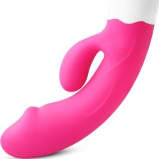 ARMONY - VIBRADOR FELIZ E ESTIMULADOR FÚCSIA RECARREGVEL