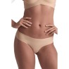 BYE-BRA - INVISIBLE THONG 2 PACK BEIGE & BLACK SIZE M