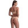 BYE-BRA - INVISIBLE THONG 2 PACK BEIGE & BLACK SIZE L