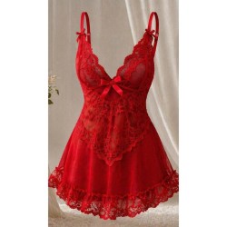 LIVCO CORSETTI FASHION - NUIT SET T-SHIRT + RED PANTY 2028 S/M
