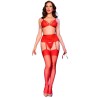 CHILIROSE - CR 4895 ENSEMBLE 5 PIÈCES ROUGE L