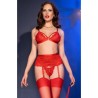 CHILIROSE - CR 4895 CONJUNTO DE 5 PEÇAS VERMELHO XL