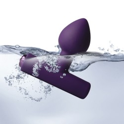 ROCKS-OFF - MINI BAGUETTE RECHARGEABLE 16 FONCTIONS ROSE PIVOINE
