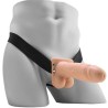 FETISH FANTASY SERIES - GODEMICHET VIBRANT RÉALISTE À COUCHE AVEC TESTICULES 17,8 CM