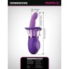 FANTASY FOR HER - VIBRATORE A CONIGLIO ULTIMATE PLEASURE PRO PLUS VIOLA 20,3 CM