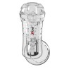 PDX ELITE - VIEWTUBE PLUS STROKER TRANSPARENTE COM ADERÊNCIA FÁCIL E VERSÁTIL 21 CM