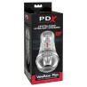 PDX ELITE - VIEWTUBE PLUS STROKER TRANSPARENTE COM ADERÊNCIA FÁCIL E VERSÁTIL 21 CM