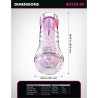 PDX ELITE - VIEWTUBE XXL LED TRASPARENTE STROKER 27,3 CM