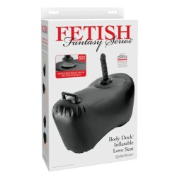 FETISH FANTASY SERIES - BODY DOCK SEGGIOLINO GONFIABILE CON DILDO 69,2 CM NERO