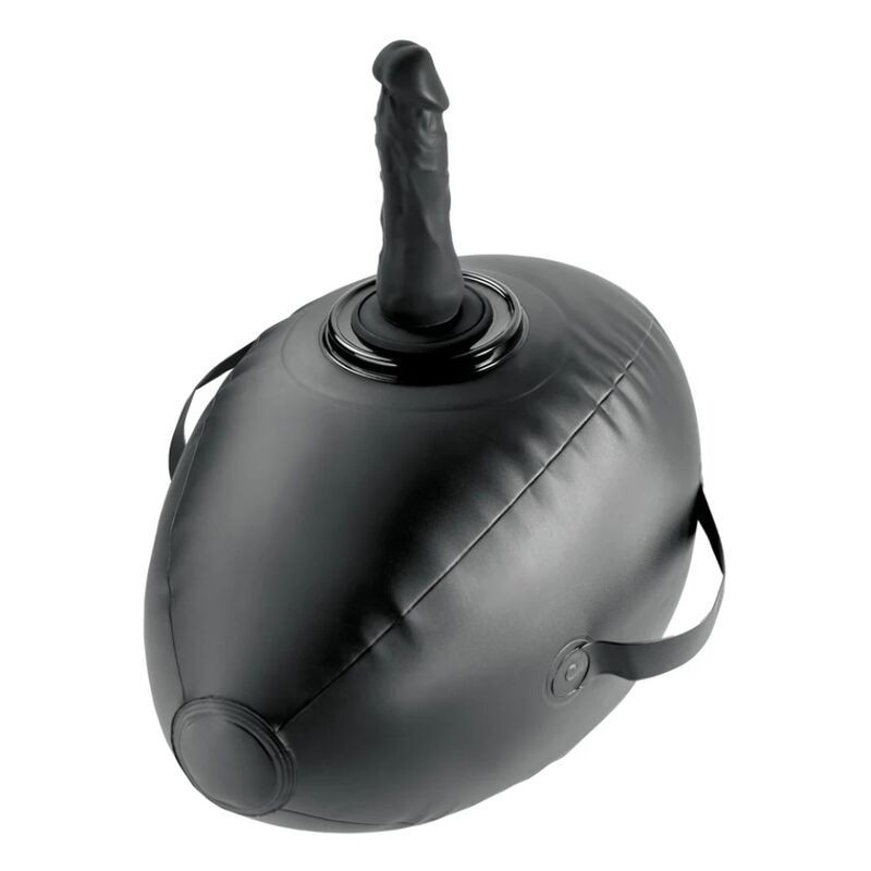 FETISH FANTASY SERIES - AUFBLASBARER LIEBESBALL MIT DILDO, SCHWARZ, 41,9 CM