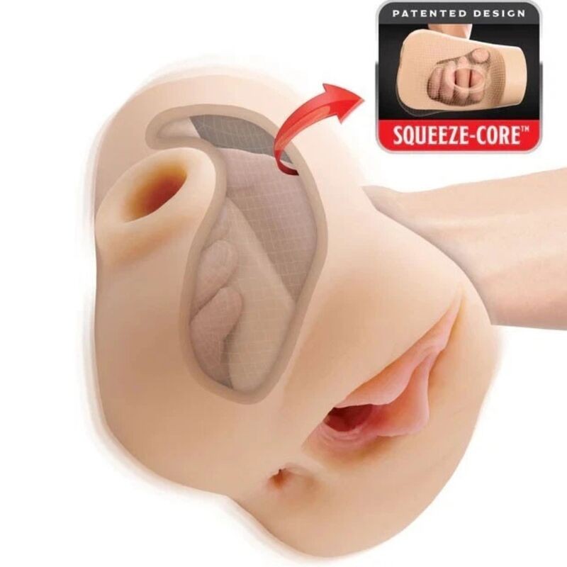 PDX PLUS - DOPPIO MUSCOLO VIBRANTE A PRESSIONE LEGGERO 20,5 CM