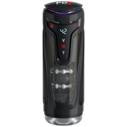PDX ELITE - MOTO-BATOR PRO MASTURBATORE AUTOMATICO VIBRANTE E RISCALDANTE CON PROTEZIONE, 26,5 CM