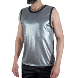 MACHO - T-SHIRT MIT FEINEM...