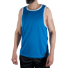 MACHO - CMV002 CAMISETA AZUL DE GINÁSTICA TAMANHO L/XL