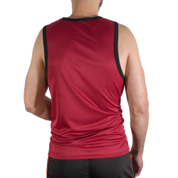 MACHO - CMV003 T-SHIRT DA PALESTRA MARRONE L/XL
