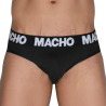 MACHO - MCH007 CLASSIC SLIP BLACK + BLACK S