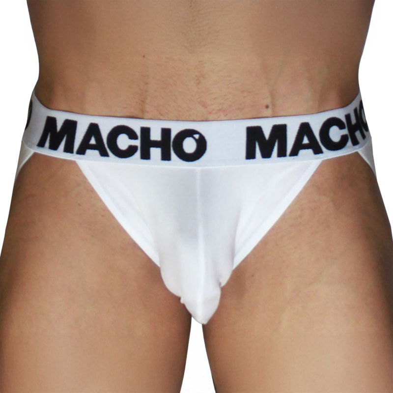 MACHO - MX29BL JOCK BLANC + BLANC L