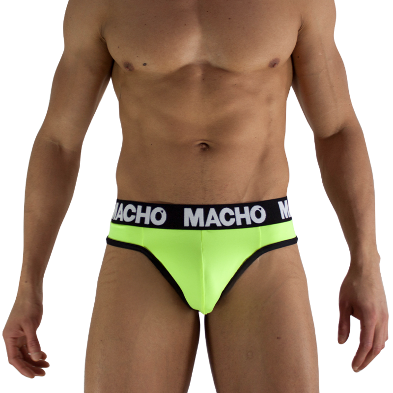 MACHO - MTG001 PERIZOMA GIALLO FLUORESCENTE TAGLIA M