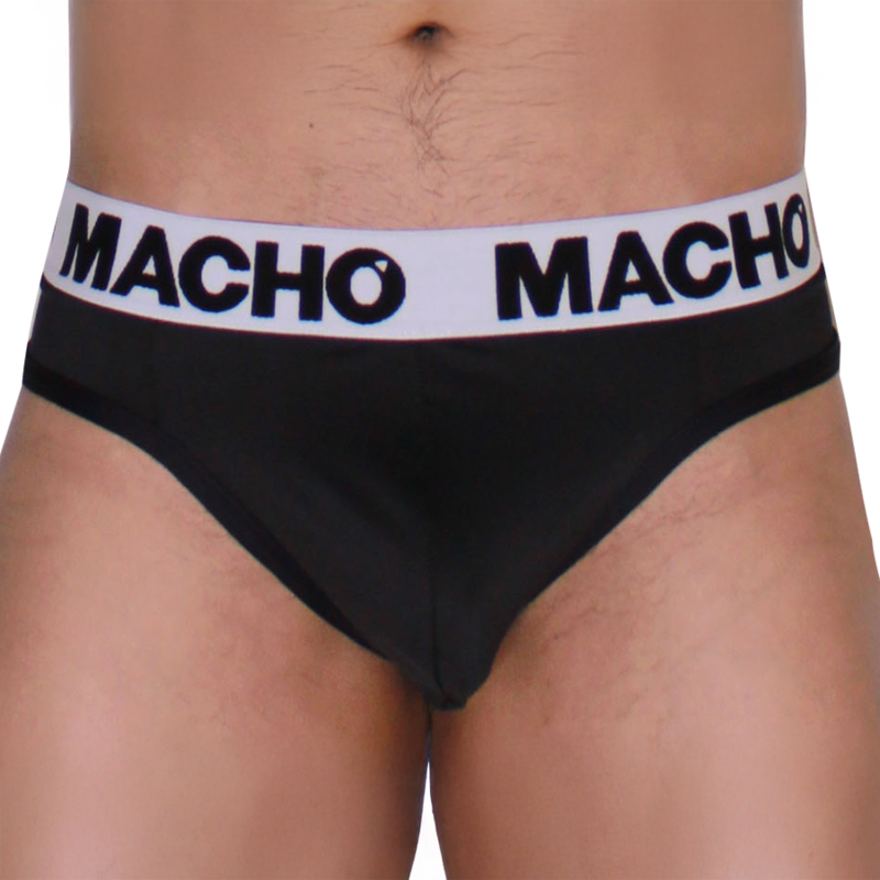 MACHO - MTG002 BLACK/BLACK THONG XL