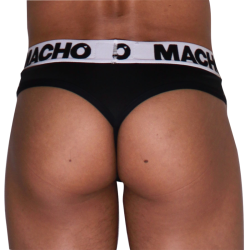 MACHO - MTG002 SCHWARZ/SCHWARZER STRING-THANG XL