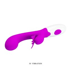 PRETTY LOVE - VIBRATORE A CONIGLIO BUTTERFLY KISS 30 FUNZIONI VIOLA