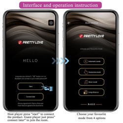 PRETTY LOVE - KLAY STOSS-EI-VIBRATOR, APP-STEUERUNG, LILA