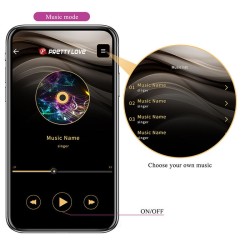 PRETTY LOVE - VIBRATORE A UOVO KLAY CON SPINTA, CONTROLLO TRAMITE APP, VIOLA