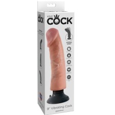 KING COCK - VIBRATORDILDO 23 CM NATÜRLICH