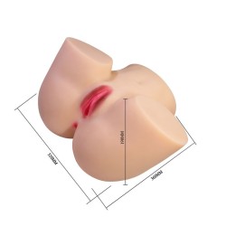 CRAZY BULL - LIORA XXL MASTURBATORE VIBRANTE DOPPIO VAGINALE E ANALE